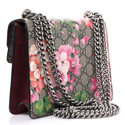 Gucci GG Supreme Monogram Blooms Mini Dionysus Shoulder Bag Beige Multicolor Dry Rose 3 of 12