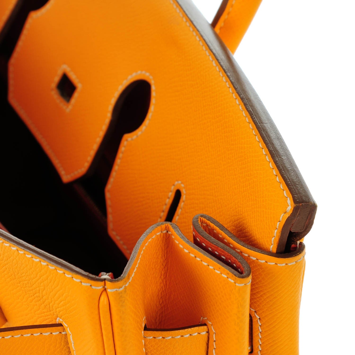 Hermes Epsom Candy Birkin 35 Jaune D'Or Feu 11 of 26