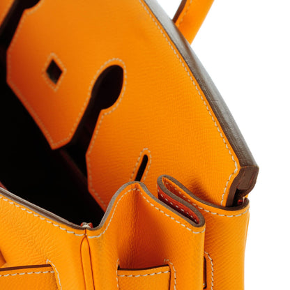 Hermes Epsom Candy Birkin 35 Jaune D'Or Feu 11 of 26
