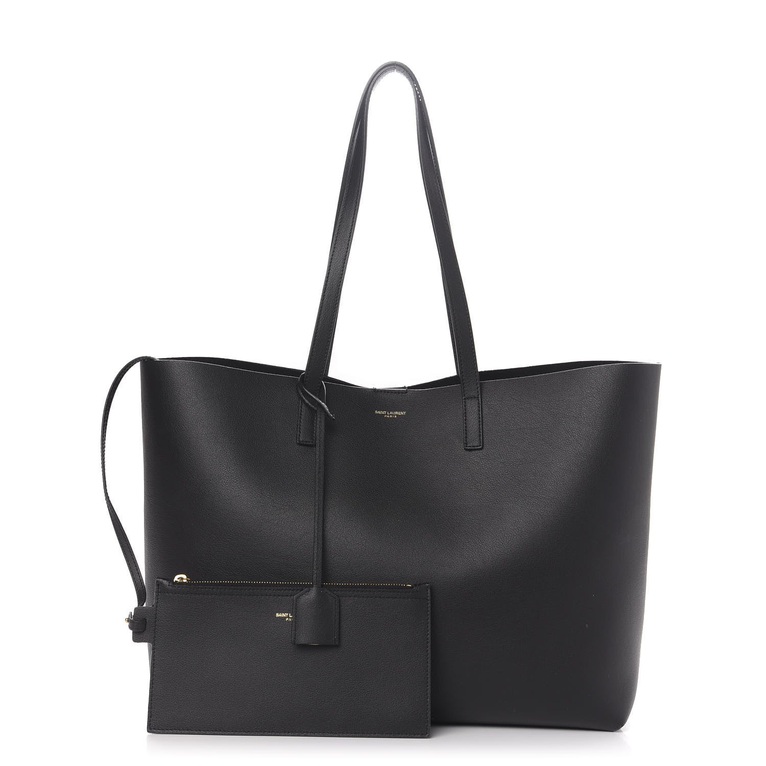 Saint Laurent Calfskin Large Shopping Tote Black 1 of 12