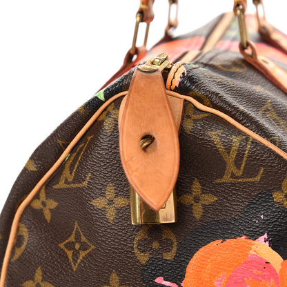Louis Vuitton Monogram Roses Speedy 30 11 of 15