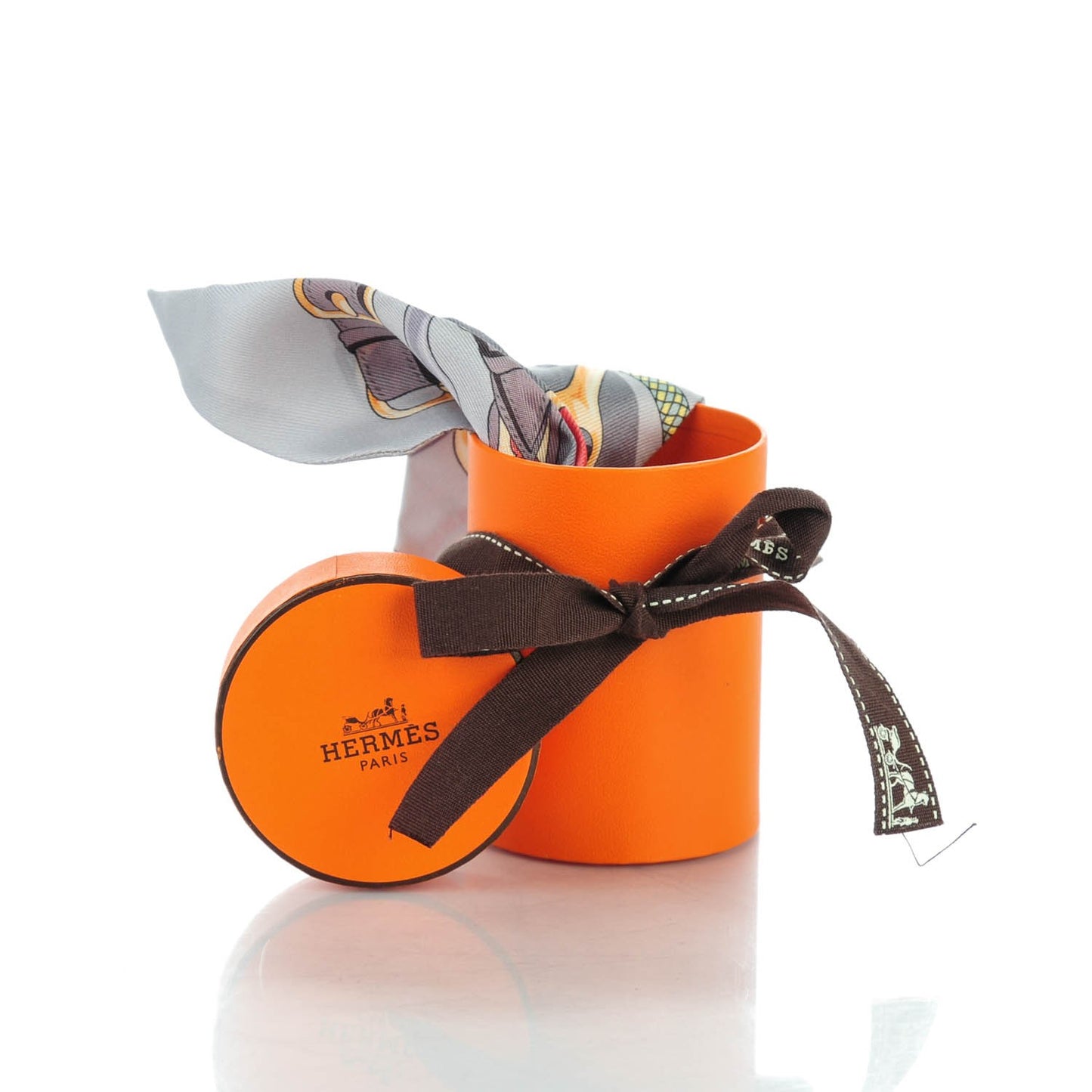 Silk Festival des Amazones Twilly Gris Jaune Corail