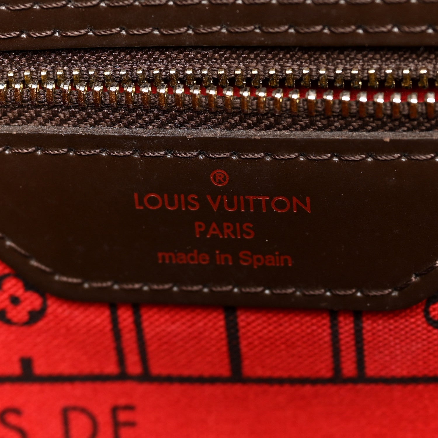Louis Vuitton Damier Ebene Neverfull MM 6 of 10