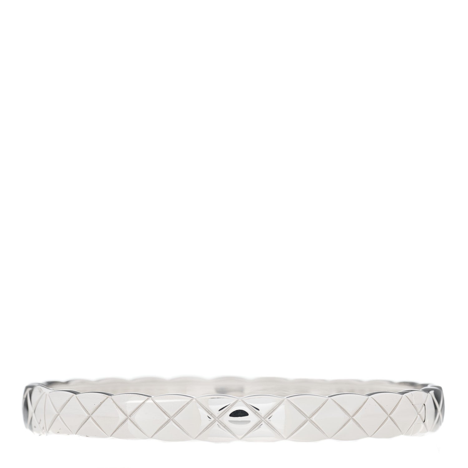 Chanel 18K White Gold Diamond Coco Crush Bracelet S 2 of 4