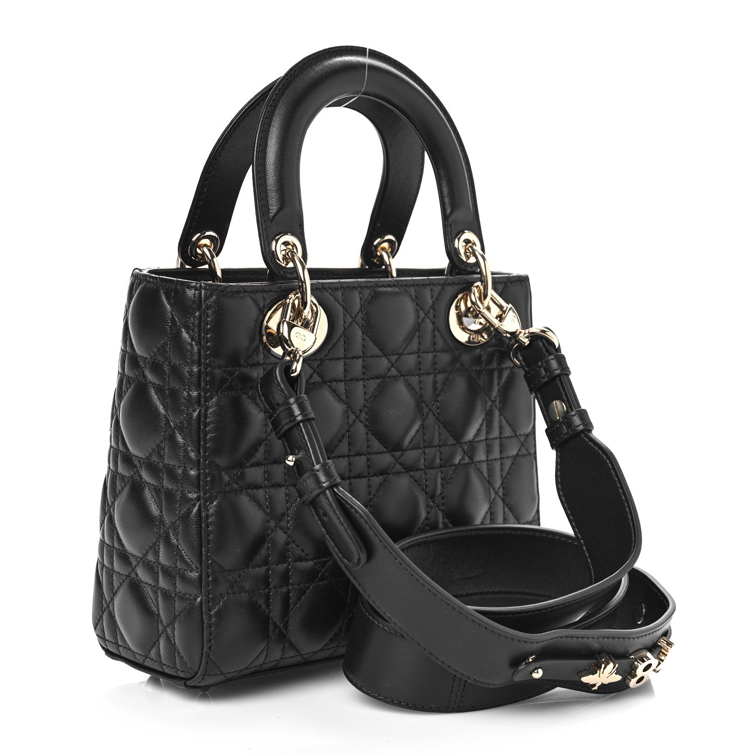 Christian Dior Lambskin Cannage Small My ABC Lady Dior Black 3 of 8