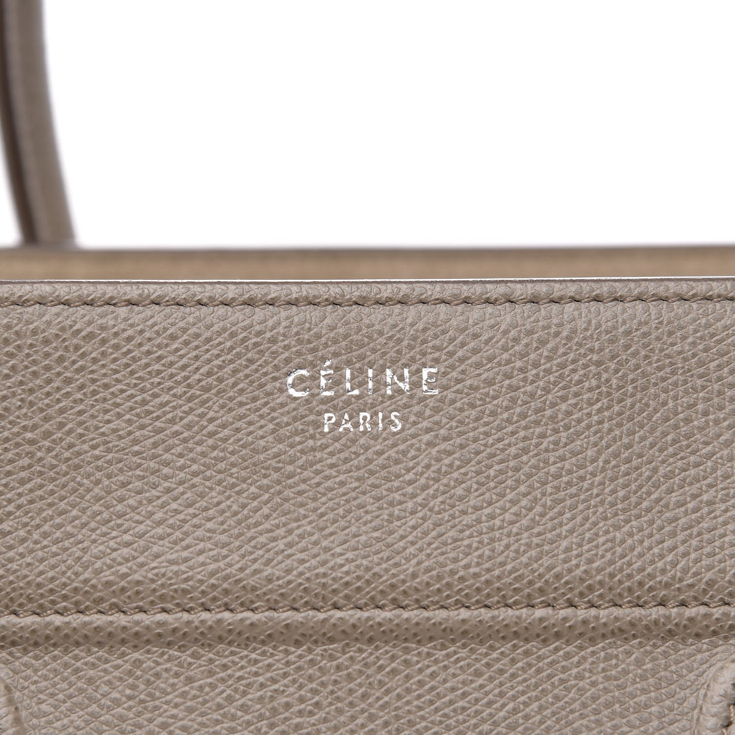 Grained Calfskin Medium Phantom Luggage Taupe