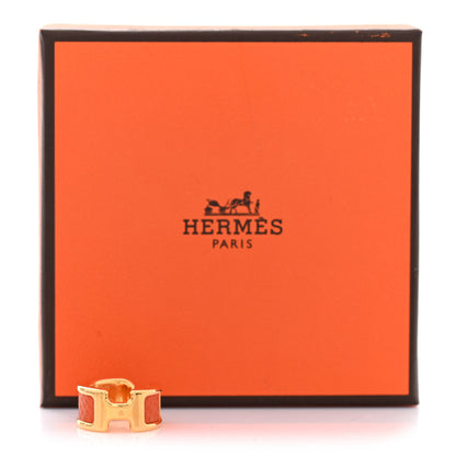 Hermes Epsom Olympe Ear Cuff PM Orange 5 of 5