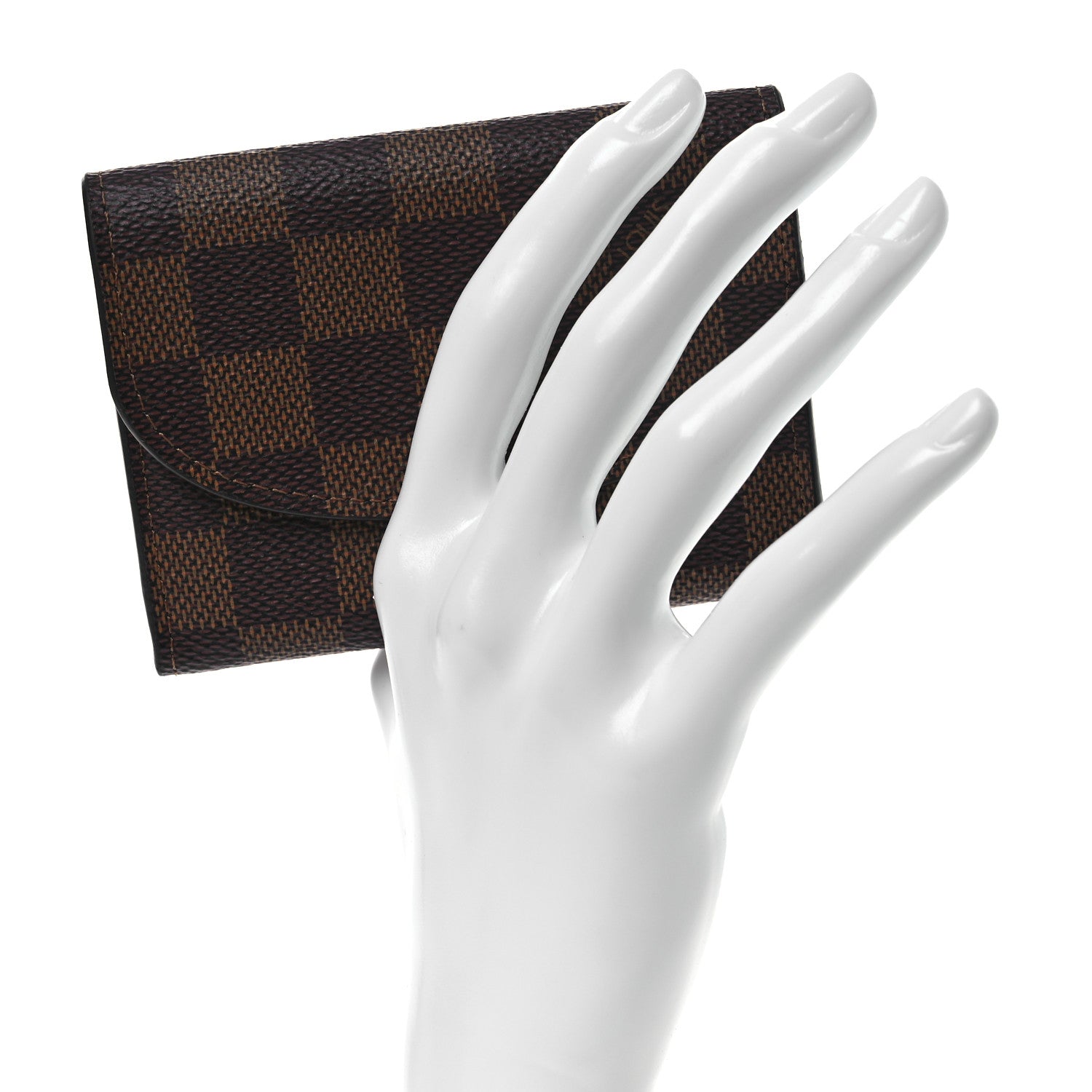 Louis Vuitton Damier Ebene Rosalie Coin Purse Rose Ballerine 2 of 10