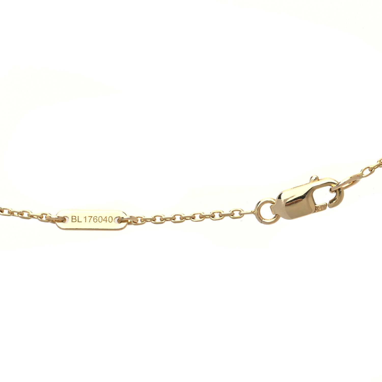 Van Cleef & Arpels 18K Yellow Gold Mother of Pearl Sweet Alhambra Butterfly Pendant Necklace 5 of 6