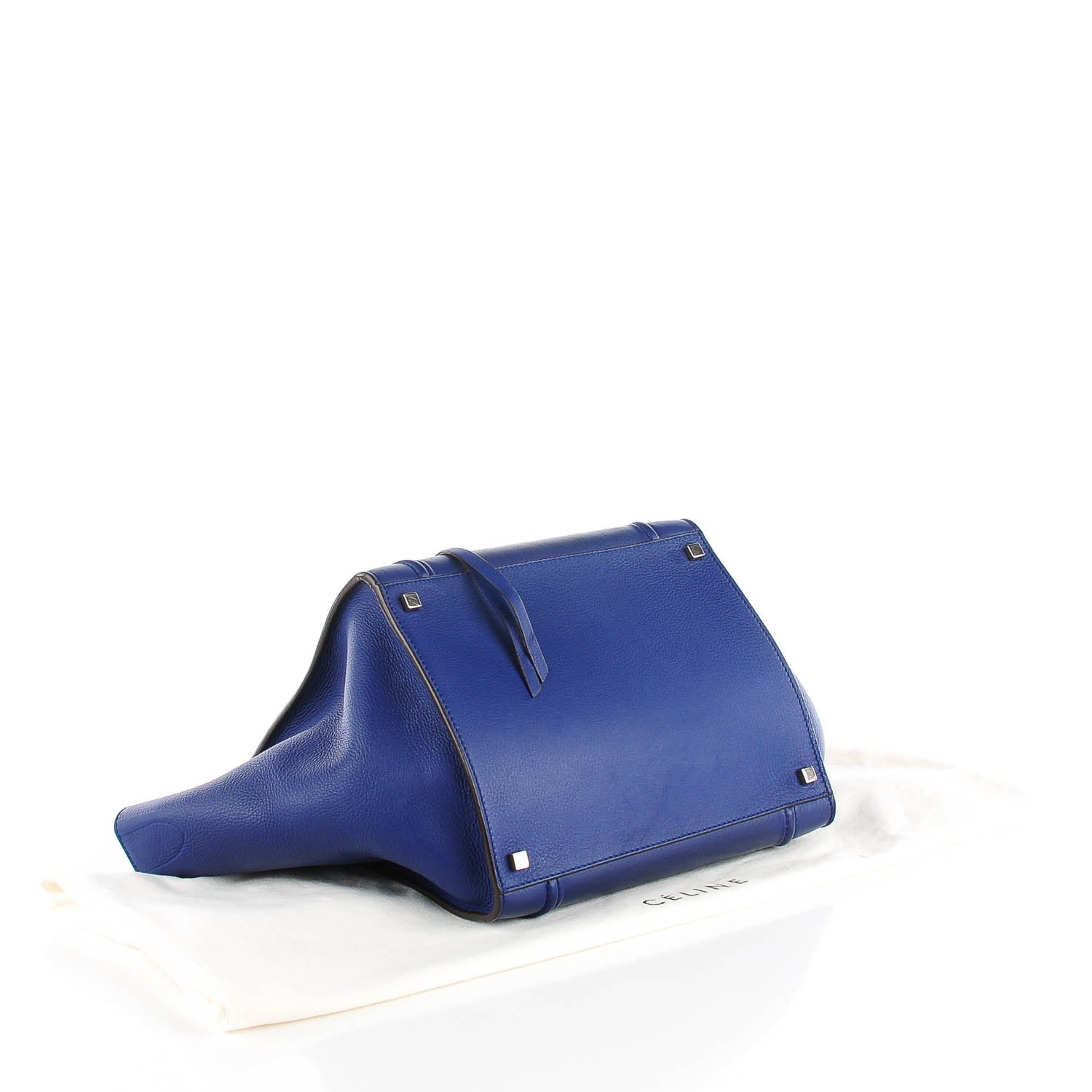 Celine Supple Calfskin Medium Phantom Luggage Indigo 4 of 8