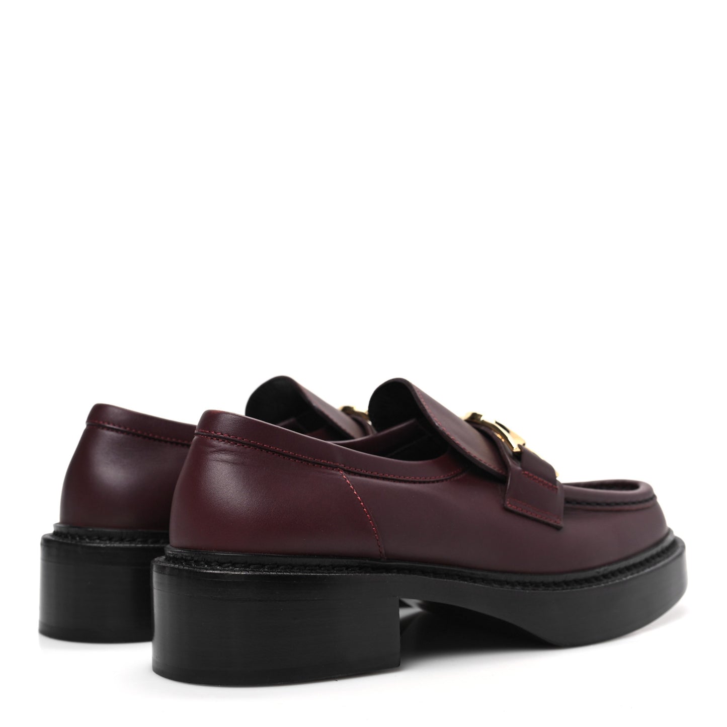 Calfskin Academy Loafers Burgundy 39 Burgundy