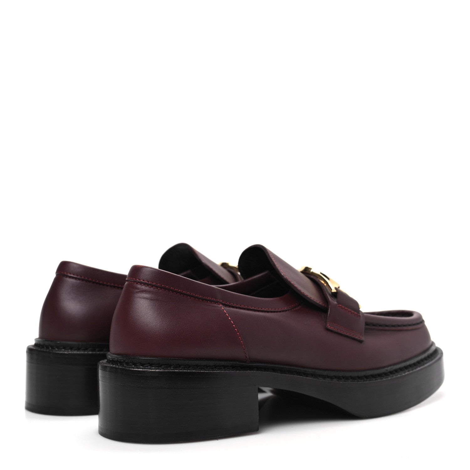 Louis Vuitton Calfskin Academy Loafers Burgundy 39 Burgundy 4 of 7