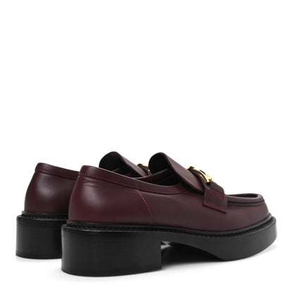 Louis Vuitton Calfskin Academy Loafers Burgundy 39 Burgundy 4 of 7