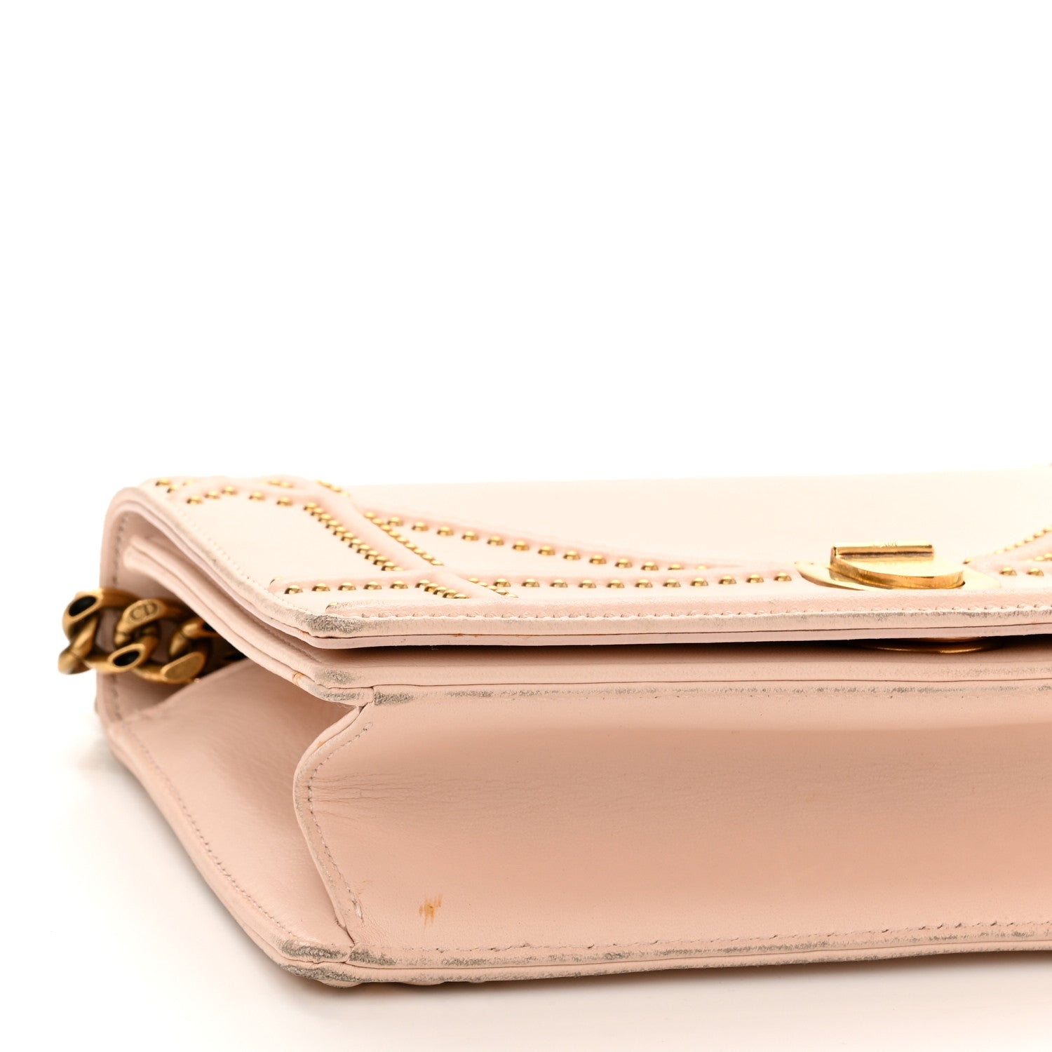 Christian Dior Lambskin Studded Medium Diorama Flap Bag Rose Poudre 9 of 15