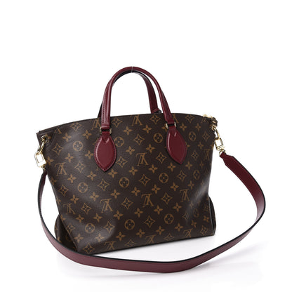 Louis Vuitton Monogram Flower Zipped Tote MM Bordeaux 2 of 12