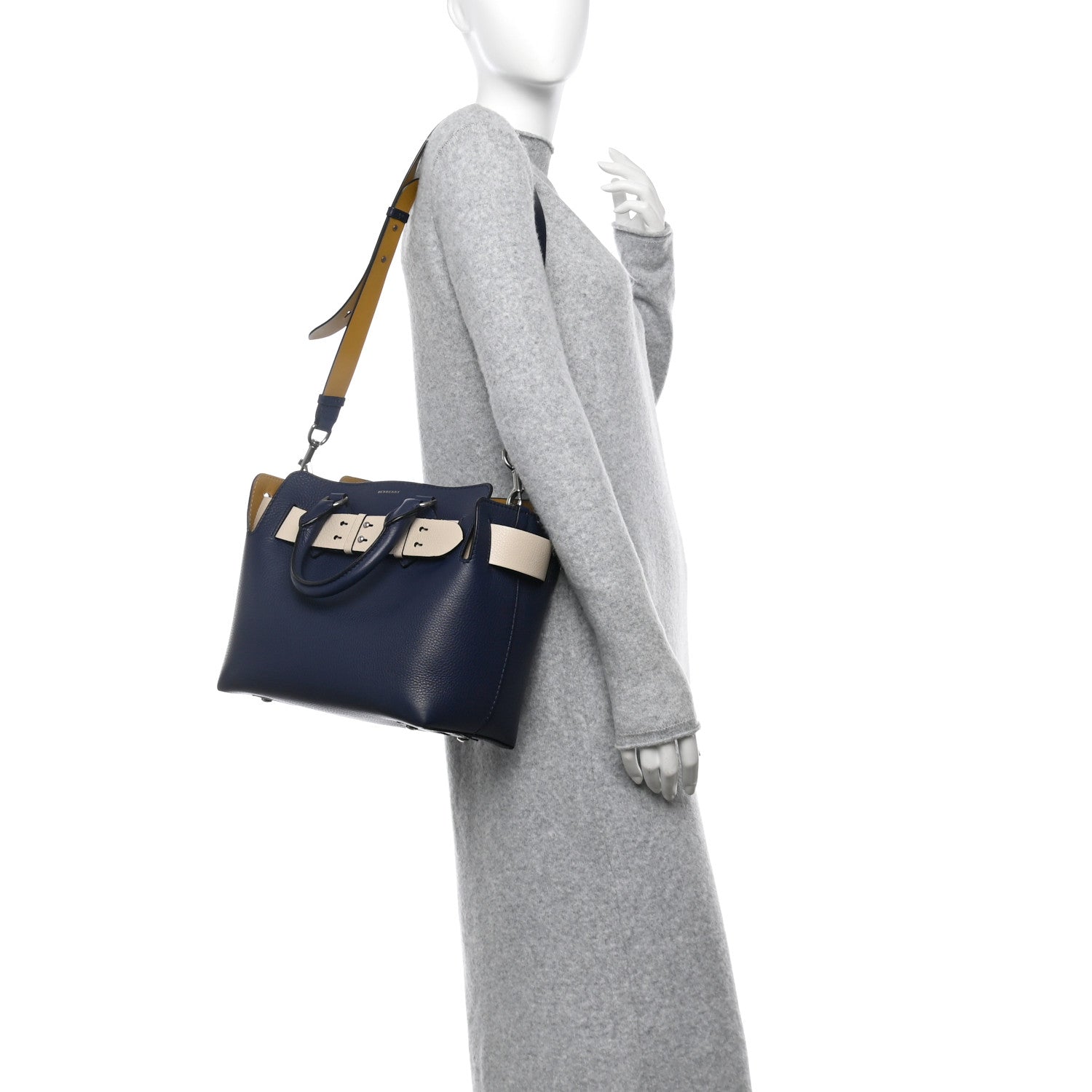 Burberry Soft Grain Calfskin Small Belt Bag Regency Blue 2 of 12