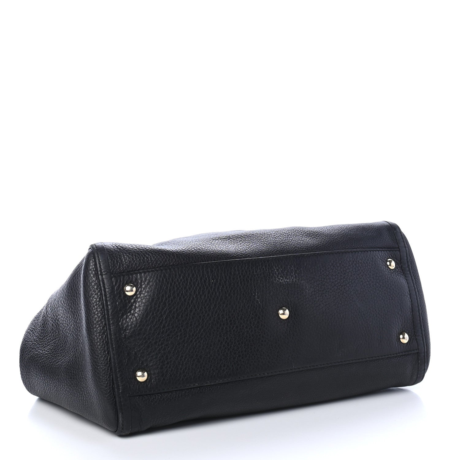 Gucci Pebbled Calfskin Medium Soho Shoulder Bag Black 4 of 11