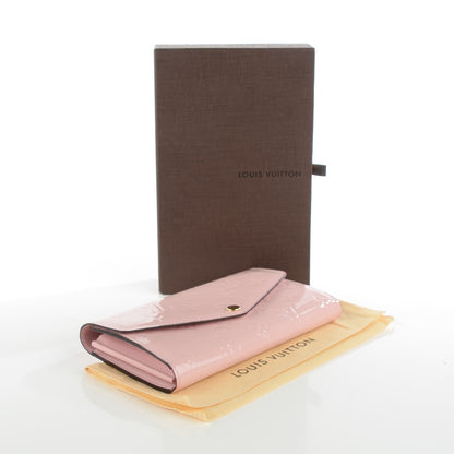 Louis Vuitton Vernis Sarah Wallet NM Rose Ballerine 4 of 9