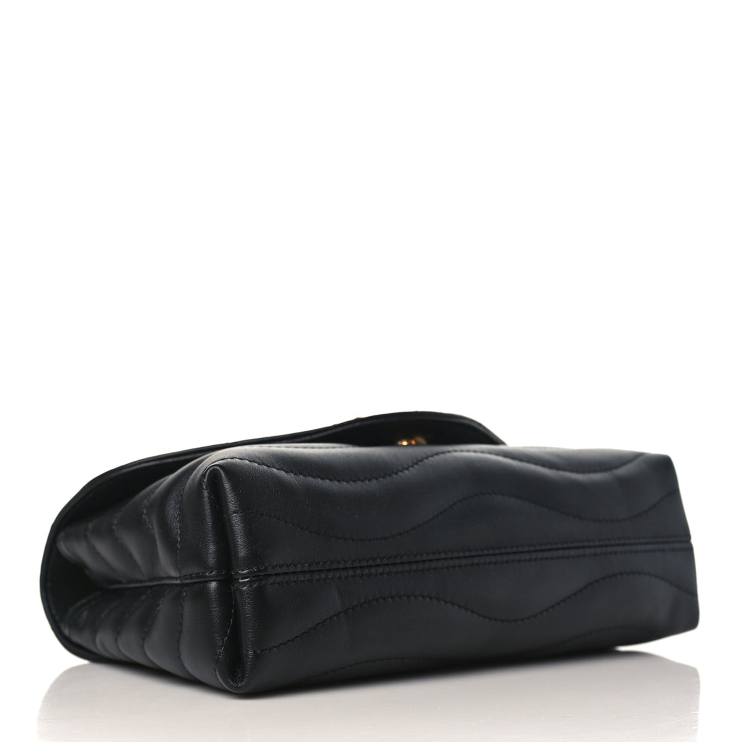 Calfskin LV New Wave Chain Bag Black