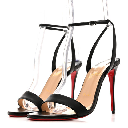 Christian Louboutin Nappa Loubi Girl 100 Sandals 38 Black 4 of 9