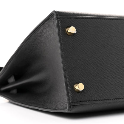 Hermes Epsom Kelly Sellier 28 Black 9 of 11