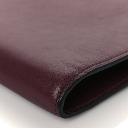 Chloe Calfskin Alphabet Flat Pouch Clutch Purple 9 of 9