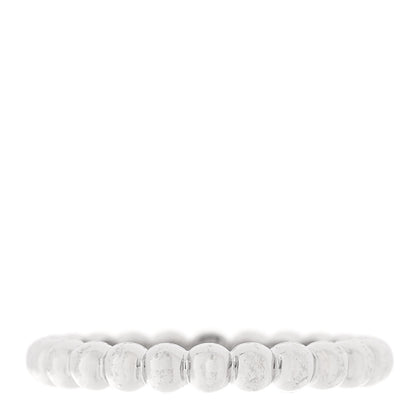 Van Cleef & Arpels 18K White Gold Medium Perlee Ring 52 6 1 of 5