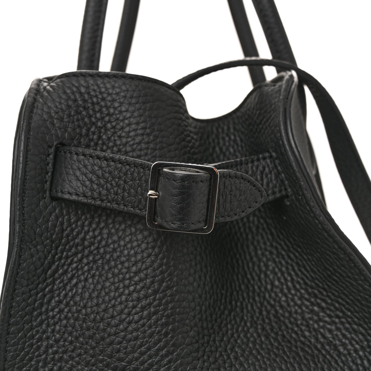 The Row Grained Calfskin Soft Margaux 10 Bag Black 10 of 12