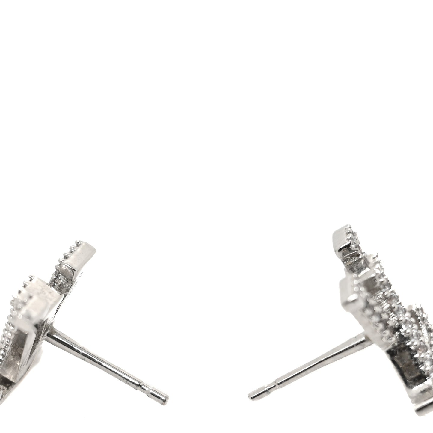 Crystal LV Iconic Earrings Silver