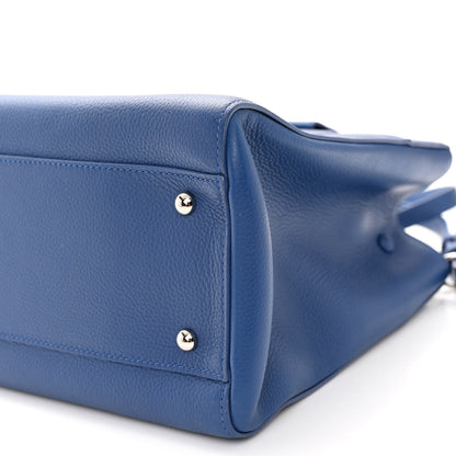 Chanel Grained Calfskin Small Neo Executive Shopper Tote Blue 9 of 9