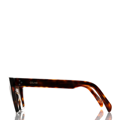 Celine Acetate Polarized Square Sunglasses CL40090I Havana 3 of 8