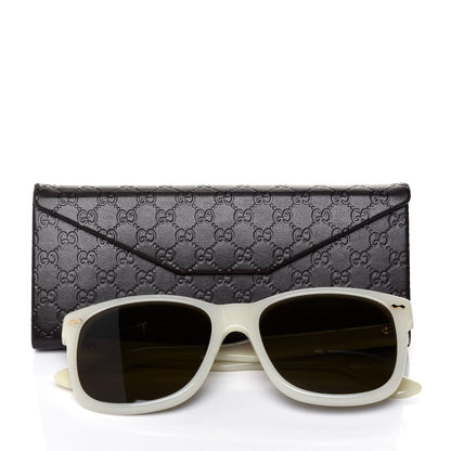 Gucci Acetate Square Frame Sunglasses GG1134/S White 7 of 7