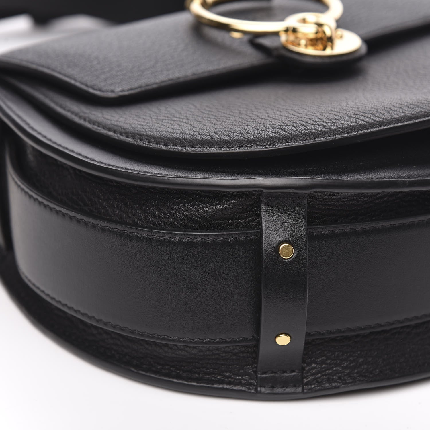 Chloe Grained Calfskin Large Tess Bag Black 8 of 11