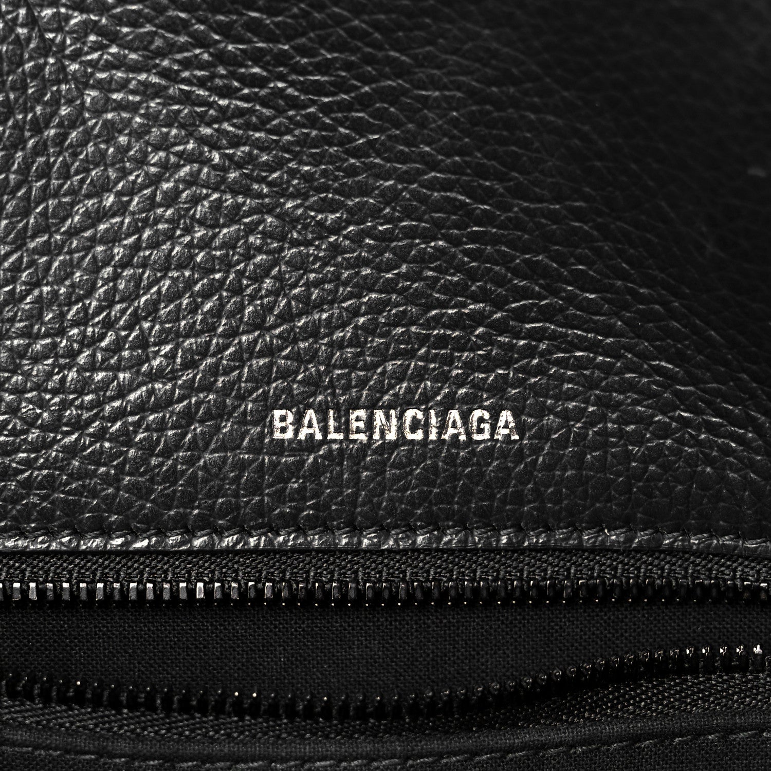 Balenciaga Calfskin LED Logo Projector Top Handle Bag Black 6 of 14