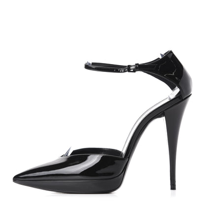 Saint Laurent Patent Zizi D'Orsay Pump 39 Black 1 of 10