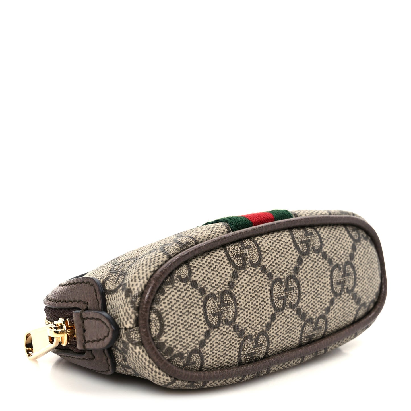 GG Supreme Monogram Web Ophidia Dome Key Pouch Beige New Acero