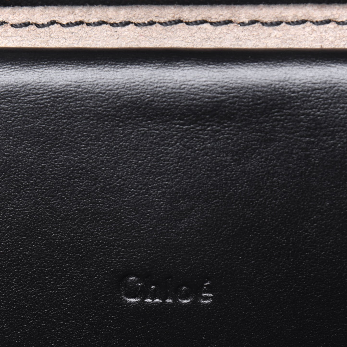Calfskin Mini C Vanity Bag Black