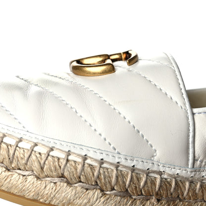 Gucci Nappa Matelasse GG Marmont Espadrilles 35 Great White 8 of 9