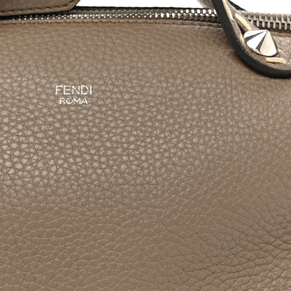 Fendi Vitello Stampa Granata Macro Stitchings Medium By The Way Boston Bag Tartufo 8 of 15
