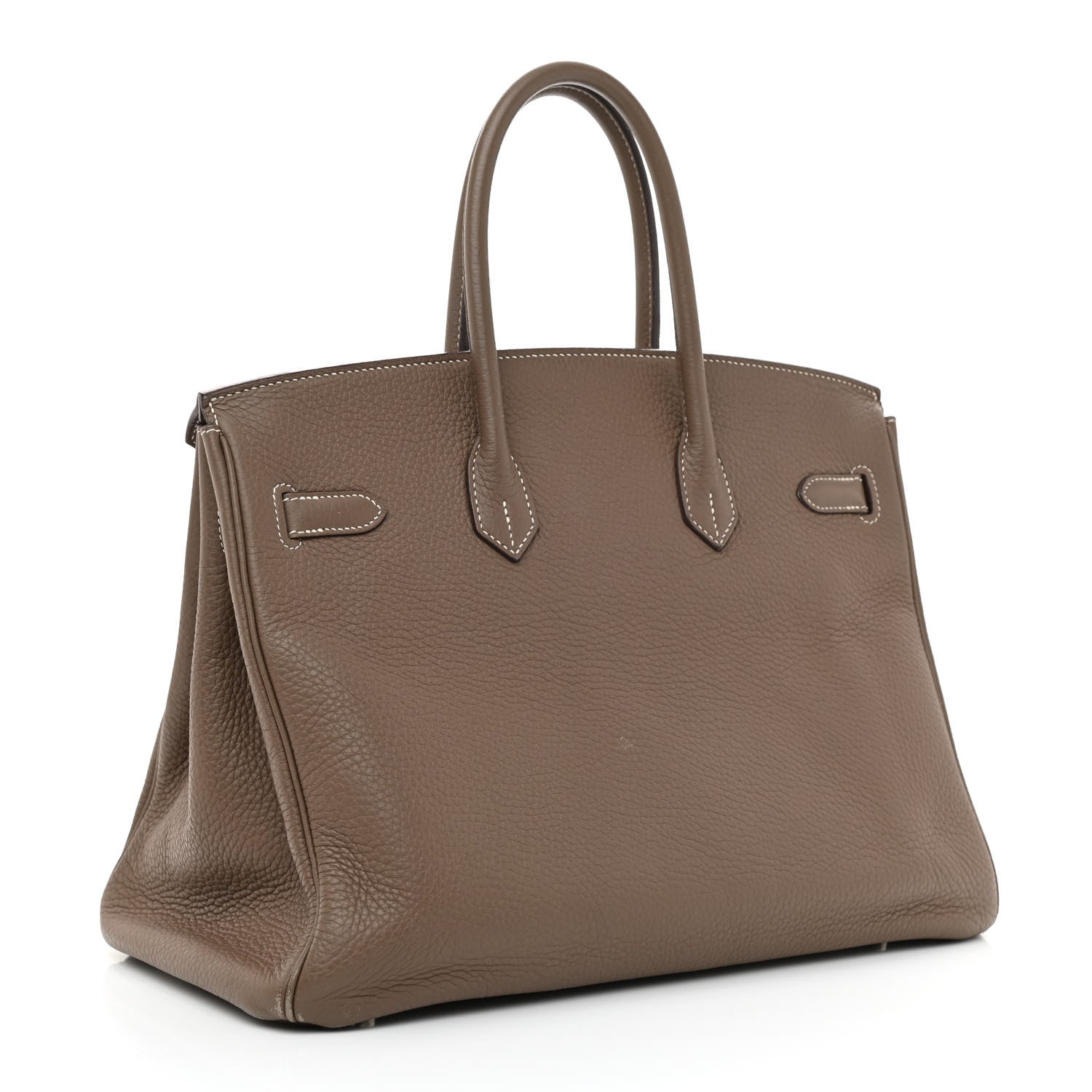 Hermes Taurillon Clemence Birkin 35 Etoupe 2 of 14
