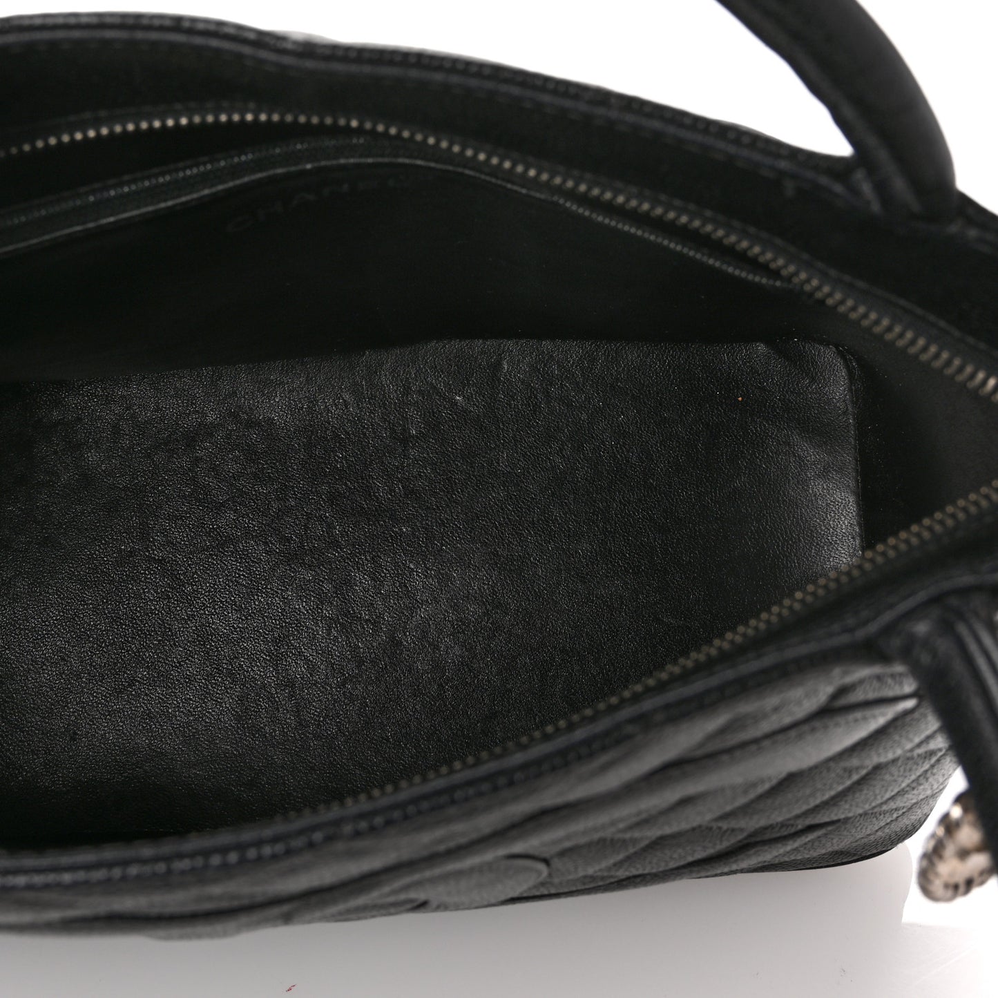 Caviar Quilted Medallion Tote Black