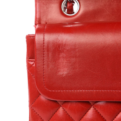 Chanel Lambskin Quilted Medium Double Flap Red 17 of 20