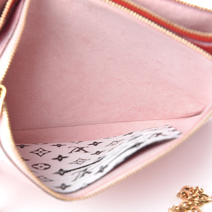 Louis Vuitton Monogram Giant Double Zip Pochette Rouge 6 of 11