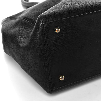 Chanel Calfskin Cerf Executive Shopper Tote Black 8 of 9