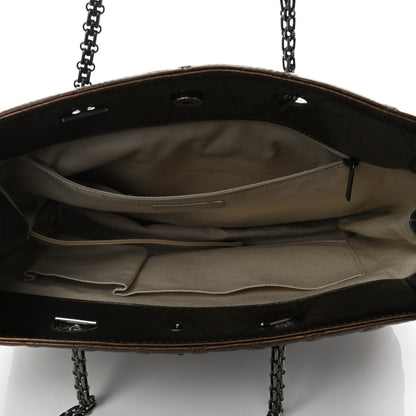Chanel Metallic Aged Calfskin Quilted Reissue 2.55 Tote Bronze 4 of 9