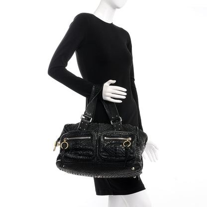 Chloe Python Large Betty Shoulder Bag Black 2 of 11