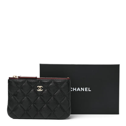 Chanel Caviar Quilted Small Cosmetic Case Black 8 of 8