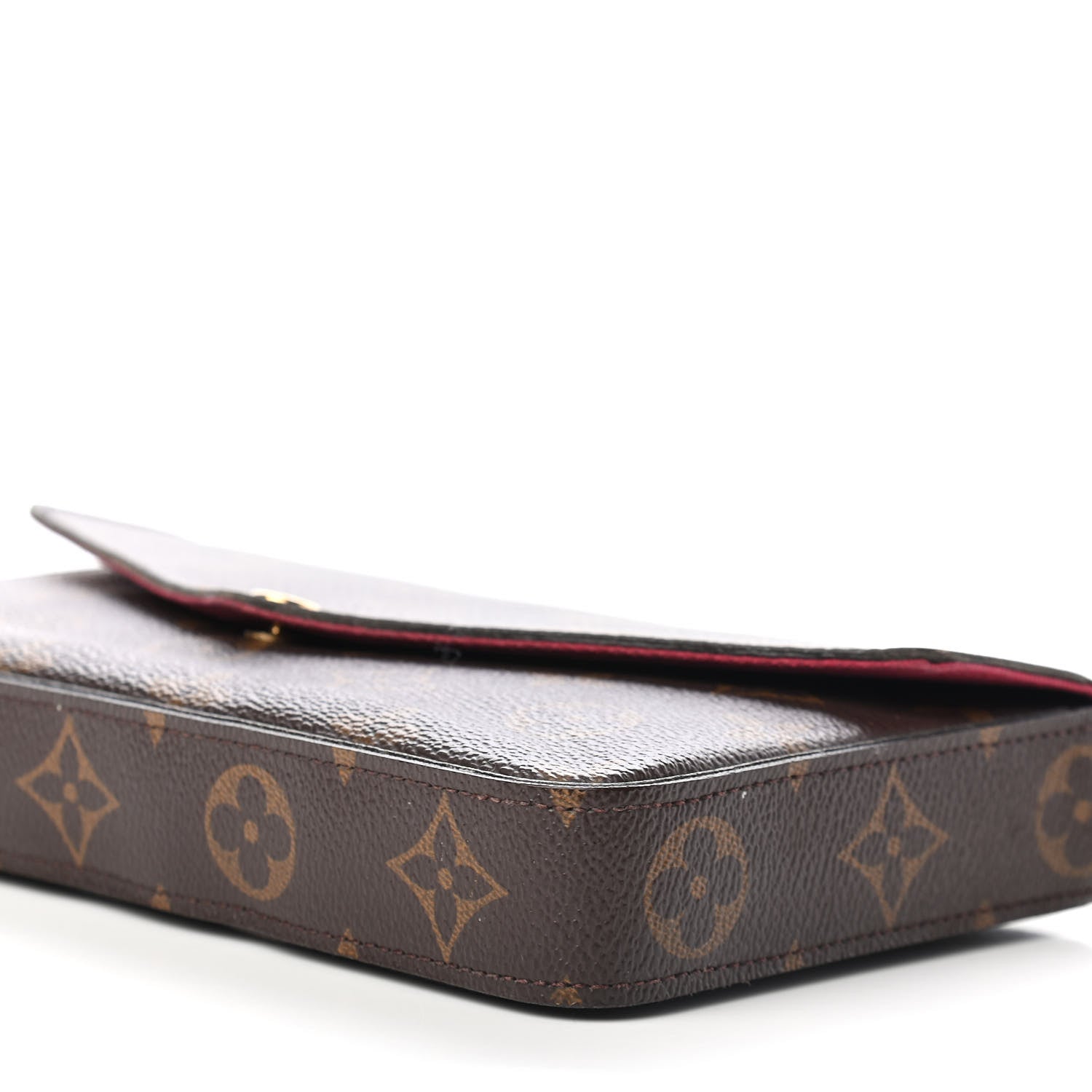 Louis Vuitton Monogram Pochette Felicie Chain Wallet Fuchsia 7 of 11