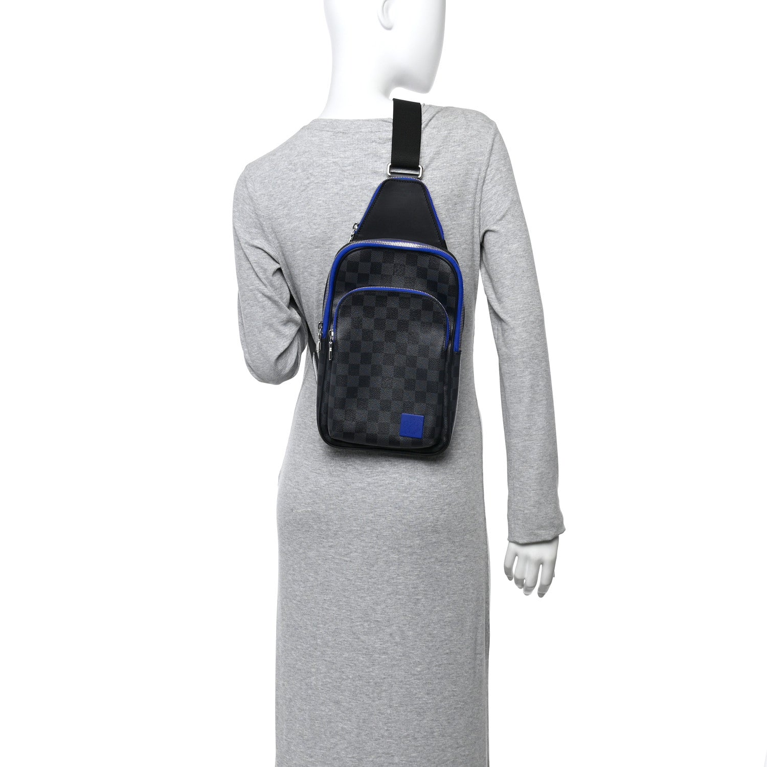 Louis Vuitton Damier Graphite Avenue Slingbag NM Indigo Blue 2 of 13