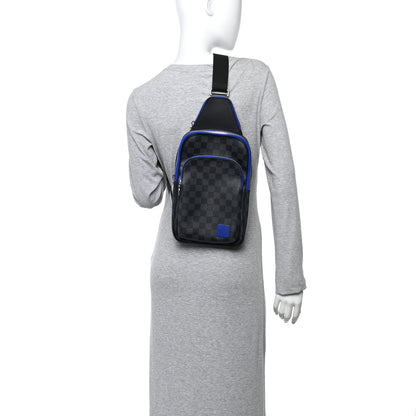 Louis Vuitton Damier Graphite Avenue Slingbag NM Indigo Blue 2 of 13